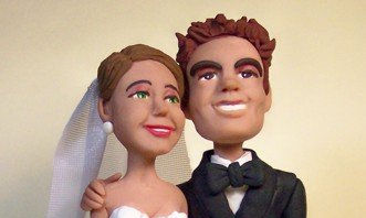 caricatura escultura, top  para pastel de bodas