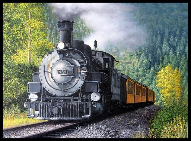 Locomotora 2 Oil Canvas Landscaping