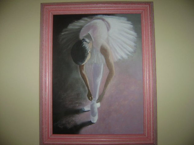 Bailarina Oil Canvas Figure Painting