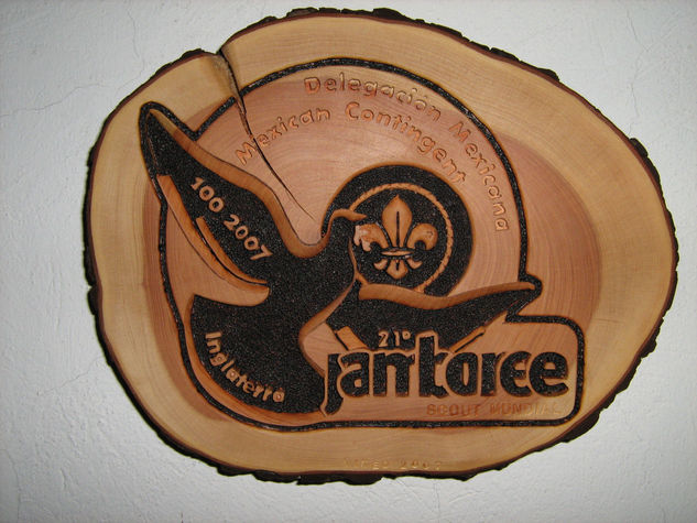 ESCUDO JAMBOREE 2007 Wood Figurative