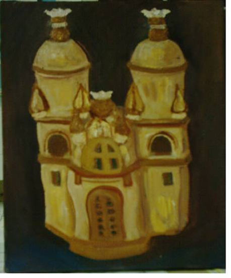 Iglesia arte popular Oil Canvas