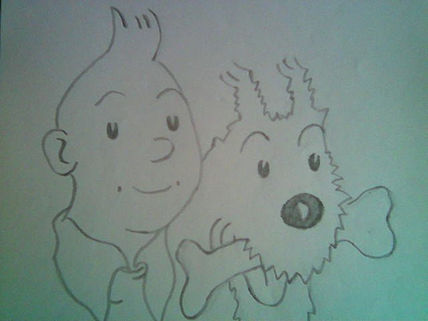 Tintín y milú