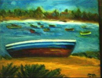 Marina en Paracas Oil Canvas