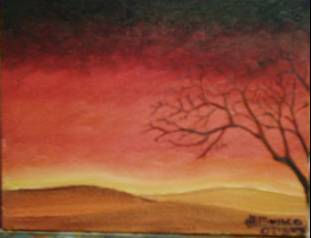 Atardecer 1 Oil Canvas