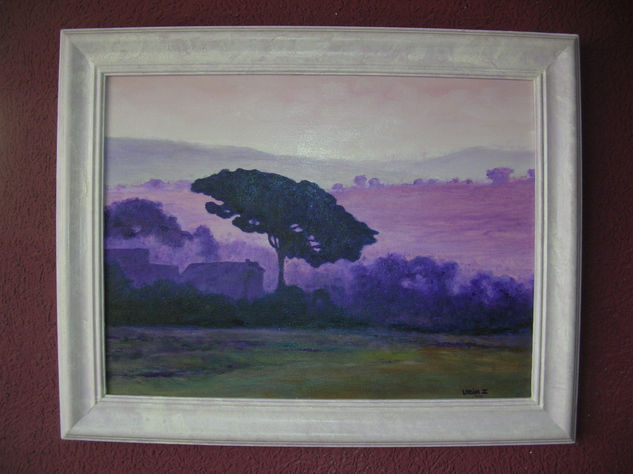 Atardecer en Violeta Oil Canvas Landscaping