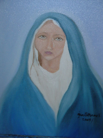 nuestra señora de los dolores Oil Canvas Figure Painting