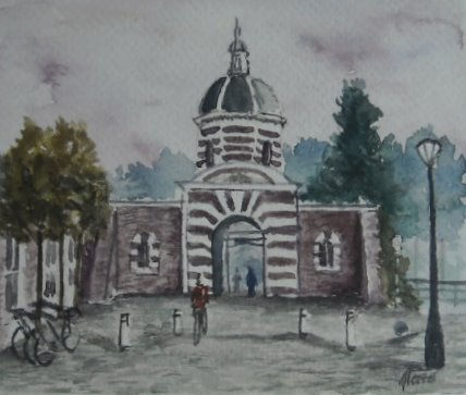 Leiden, Holanda Watercolour Paper Landscaping