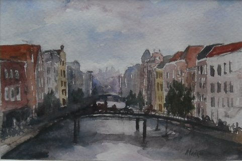 Canal de Leiden Watercolour Paper Landscaping