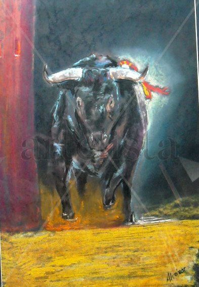 Toro saliendo de toriles
