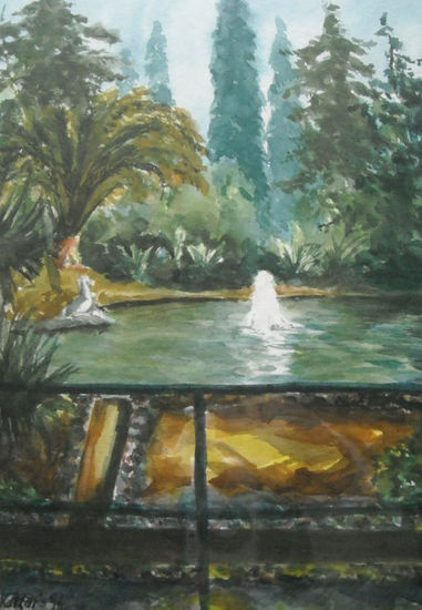 Parque Sant Jordi Watercolour Paper Landscaping