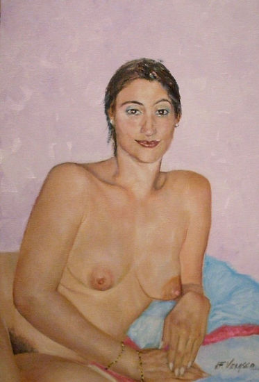 La sonrisa de Amélie Oil Canvas Nude Paintings