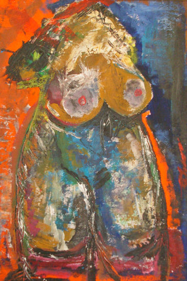 Quién es? Acrylic Textile Nude Paintings