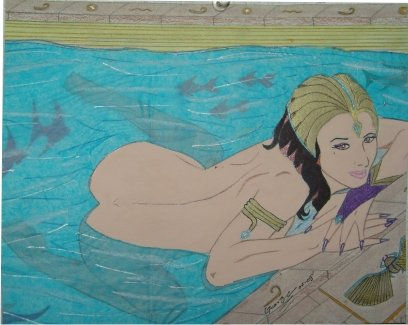 Cleopatra en su tina