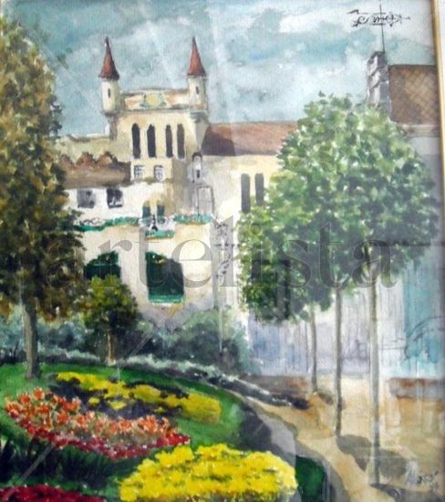 Casa Alegre Watercolour Card Landscaping