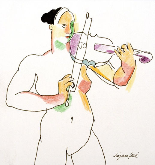 Violinista III Tinta