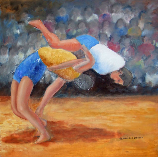 LUCHADA DE SALVADOR SANCHEZ Oil Canvas Sports