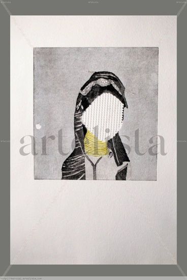 Mujer Enrejada Aquatint