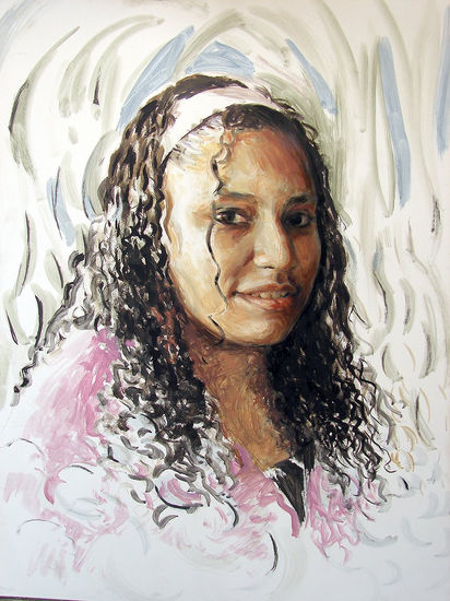 retrato de Yina Oil Canvas Portrait