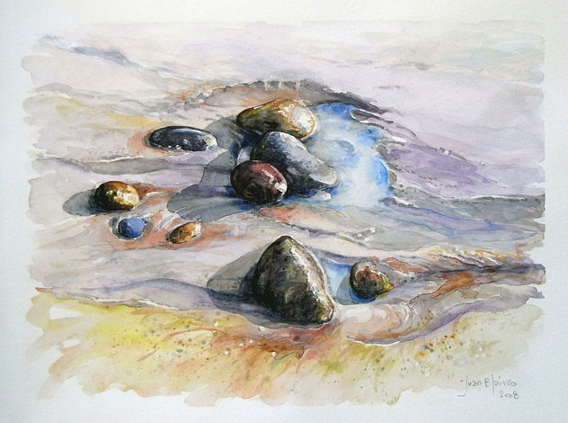 Guijarros en marea baja