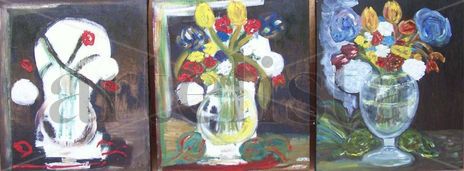 Tríptico de Flores
