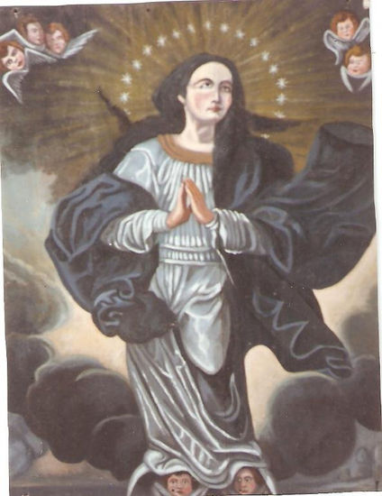 INMACULADA CONCEPCION. Óleo Lienzo Figura