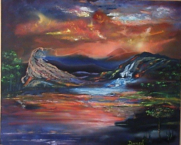 EROS Y LAS COLINAS DEL AMOR Oil Canvas Landscaping