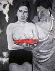 Homenaje a Gauguin Acrylic Card Figure Painting