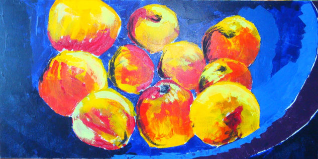 fuente de manzanas Acrylic Canvas Still Life Paintings