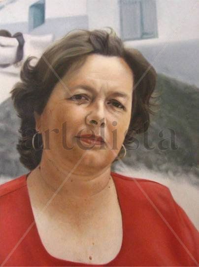 25. MI MADRE Oil Canvas Portrait