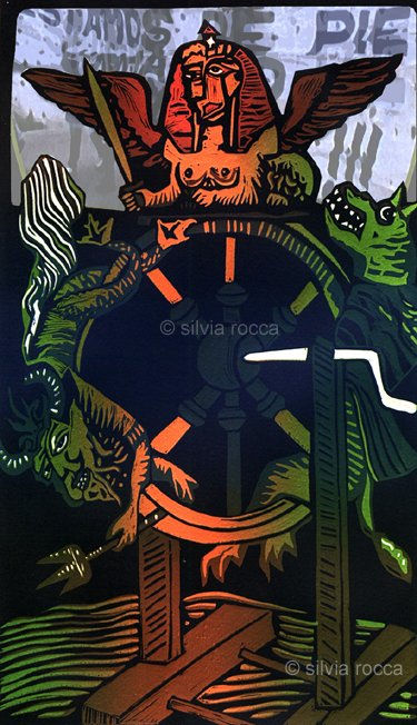 La rueda de la fortuna, de la serie "Tarot"