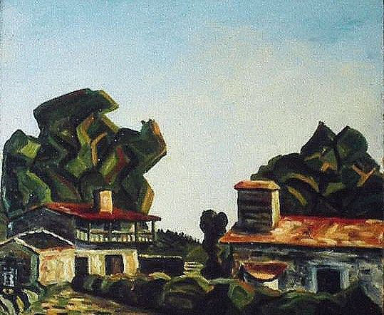 "O PIEIRO" Oil Canvas Landscaping