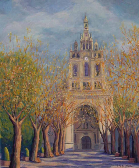 Basílica de Begoña Oil Canvas Landscaping