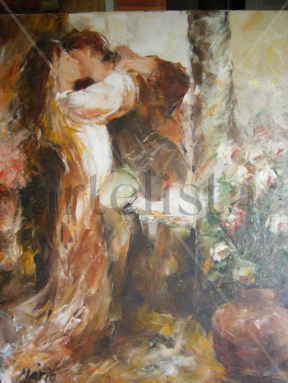 Love is  Love Since Ever Oil Canvas Figure Painting