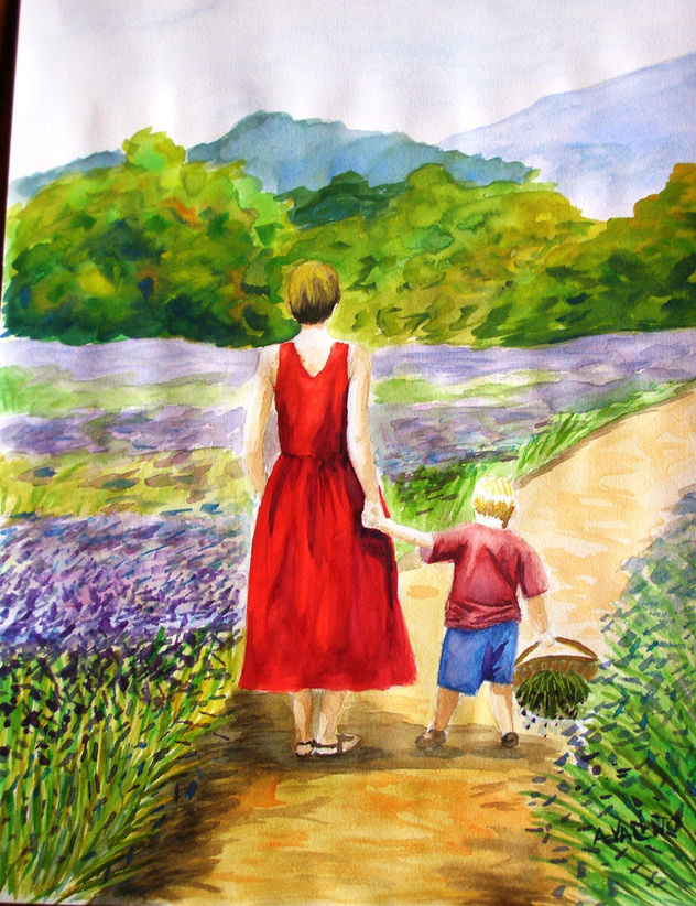 paseando entre lavanda