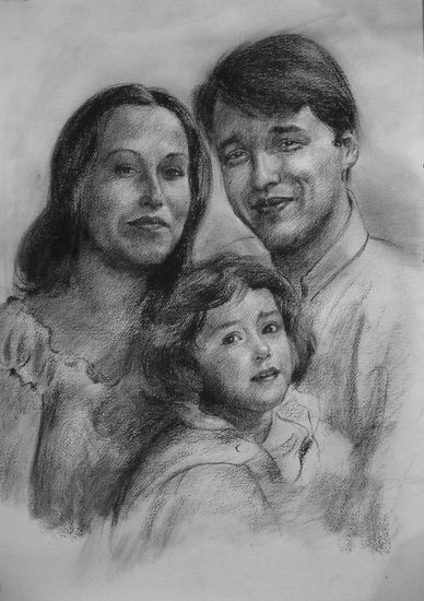 Retrato de familia Carboncillo