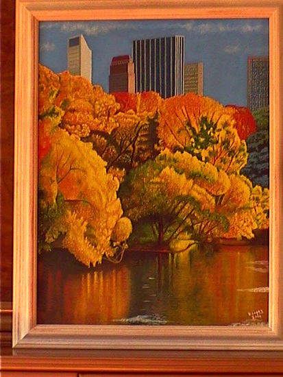 Central Park Oil Canvas Landscaping