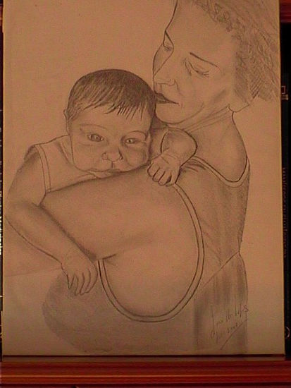 Madre e hija Charcoal