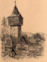 Antiga torre a Hildesheim (Alemanya)