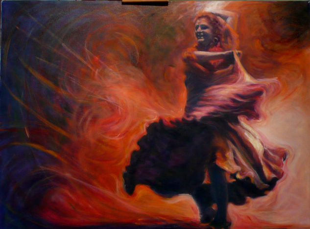 flamenco Oil Canvas Figure Painting