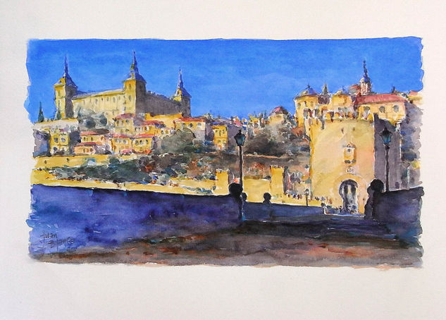 Toledo, atardecer Watercolour Paper Landscaping