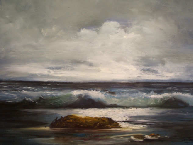 Marina Oil Canvas Marine Painting
