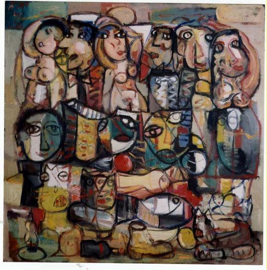 ESCAPARATE DE IDEAS Oil Canvas Figure Painting