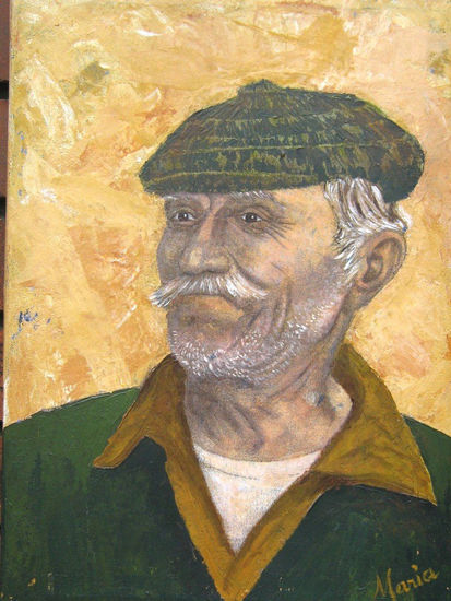 El viejo (c) Acrylic Canvas Portrait