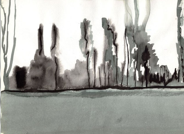 AGUATINTA Ink Paper Landscaping