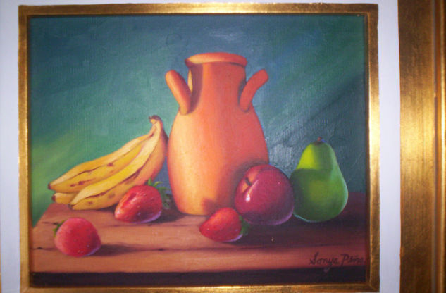 jarron de barro Oil Canvas Still Life Paintings