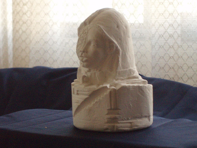 Cabeza  en escayola 