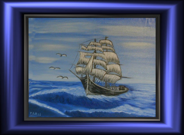 velero Oil Canvas Marine Painting