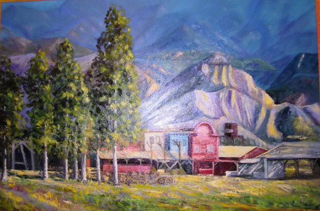 Western Oil Canvas Landscaping