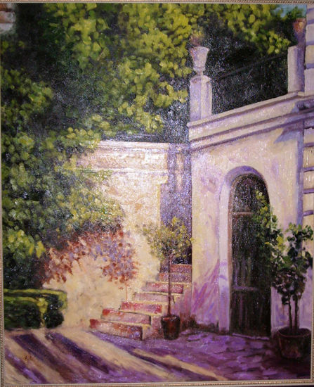 Guadix Oil Canvas Landscaping