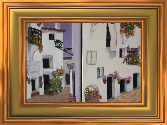 casas de cordoba Oil Canvas Landscaping